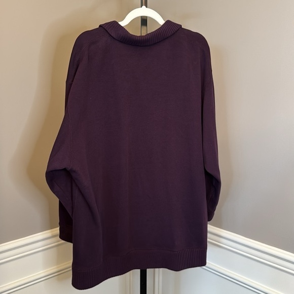 Dress barn matching sweater set with pants in plum size 18/20 top size 22/24 - Picture 9 of 9